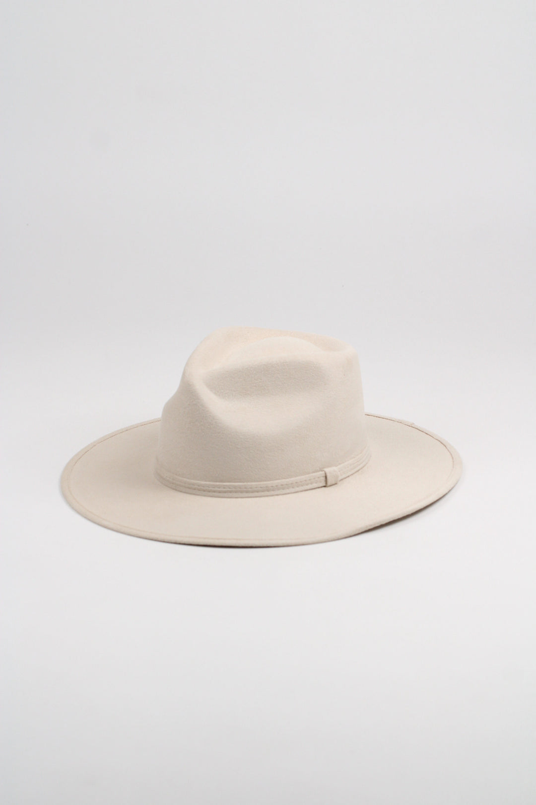 Vegan Suede High Noon Hat- Ivory