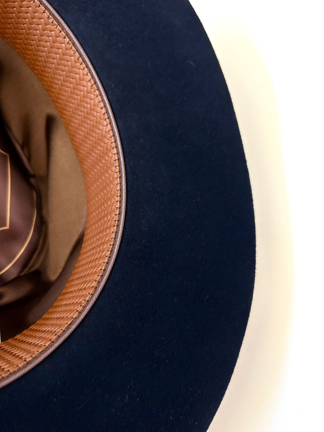 Emery Merino Wool Teardrop Rancher Hat - Navy Blue