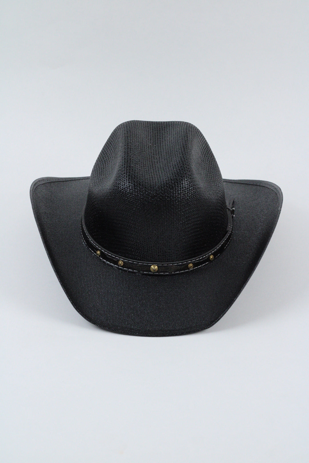 Kids Bullrider Mesh Top Structured Cowboy Hat - Black