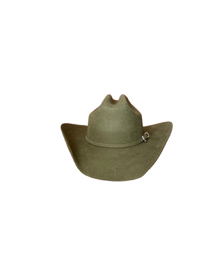 Wren Merino Wool Western Hat - Olive Green