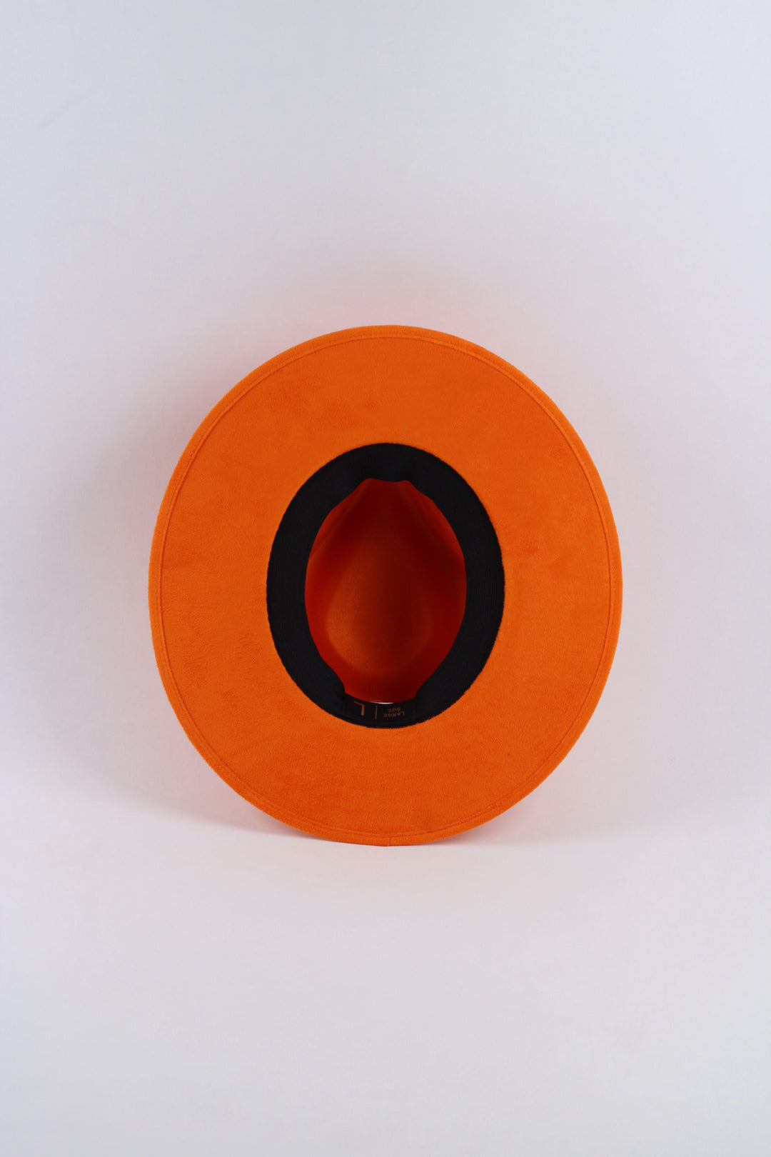 Vegan Suede Teardrop Hat - Bright Orange