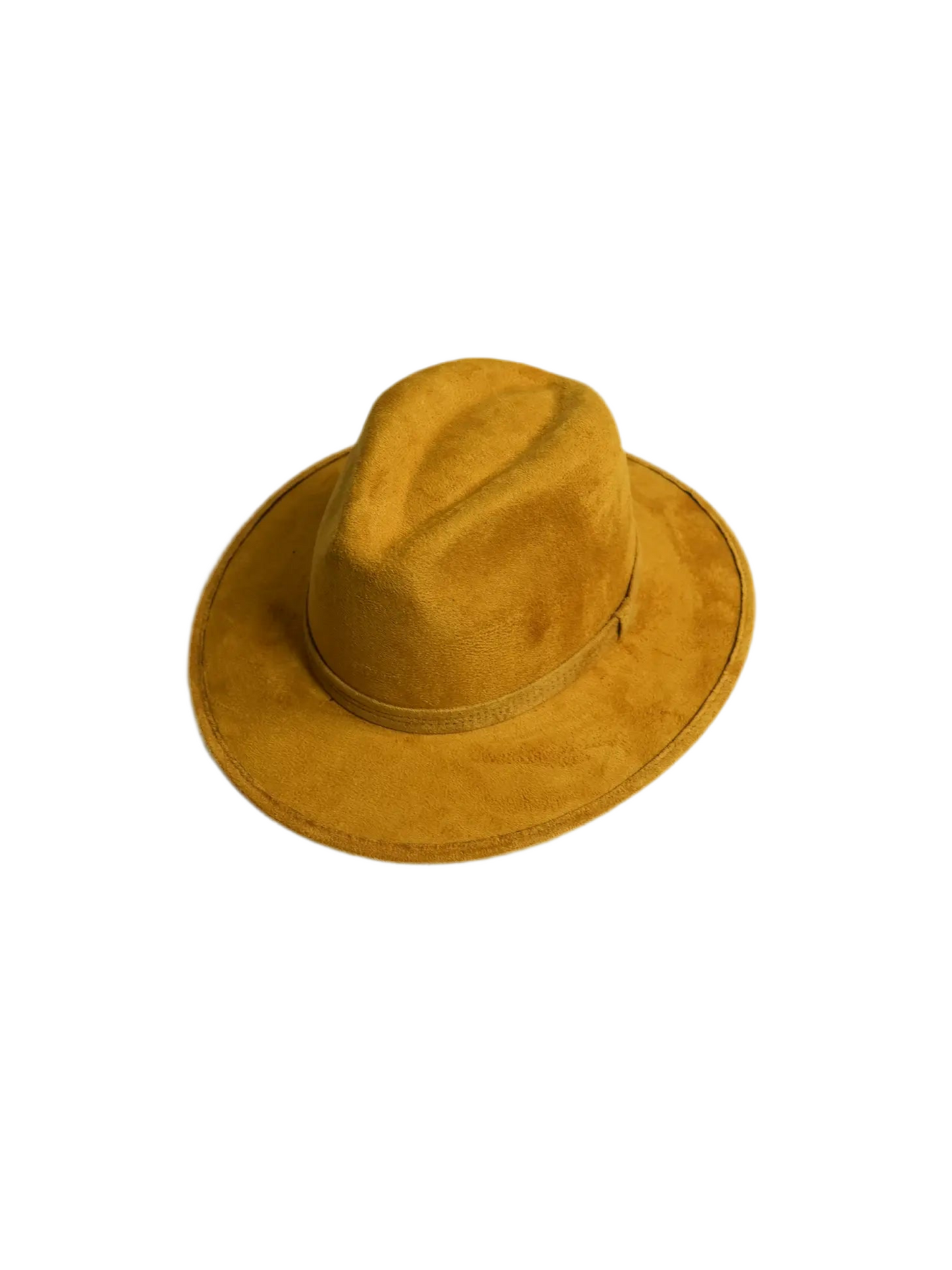 Kids Vegan Suede Hats - Mustard