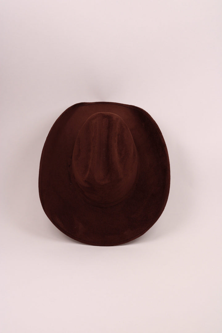 Texana Vegan Suede Cowboy Hat Classic - Chocolate