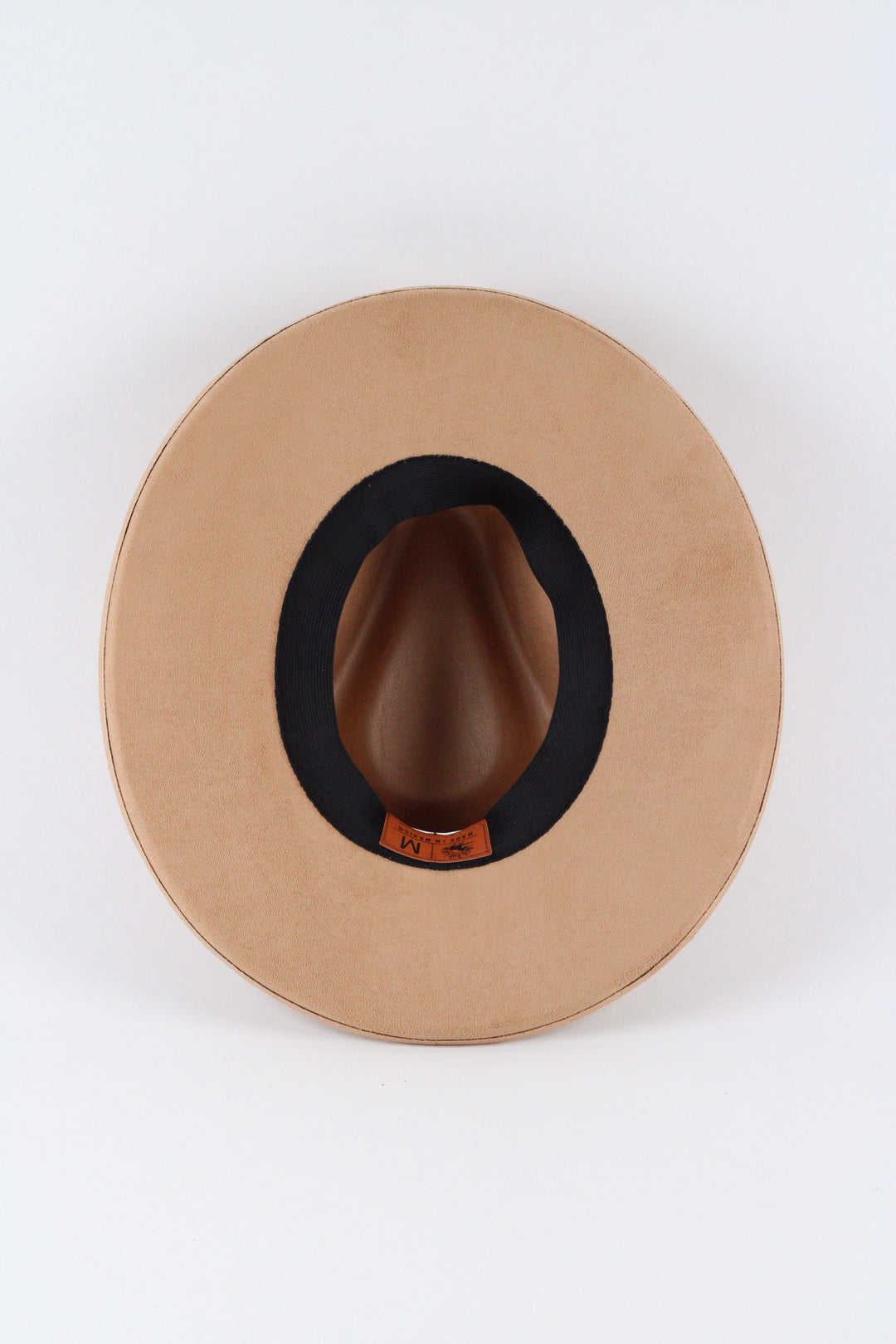 Vegan Suede Rancher Hat - Pencil Brim - Cappuccino