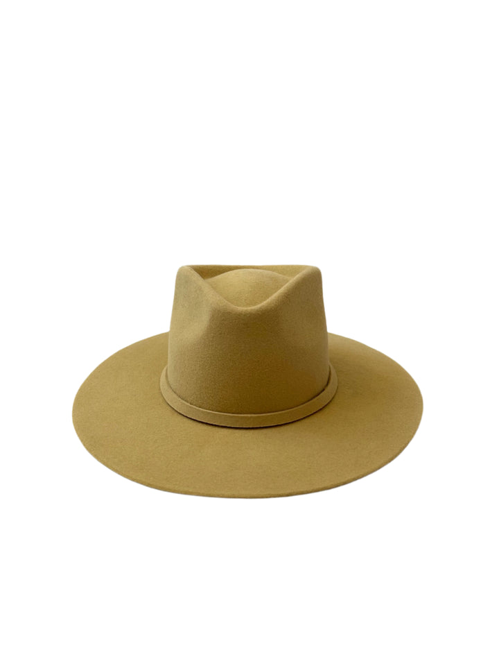 Emery Merino Wool Teardrop Rancher Hat - Camel