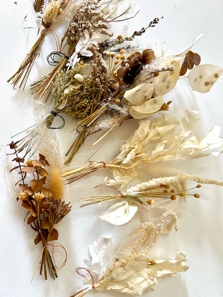 Boho Dried Flower Mini Bouquet Bundle