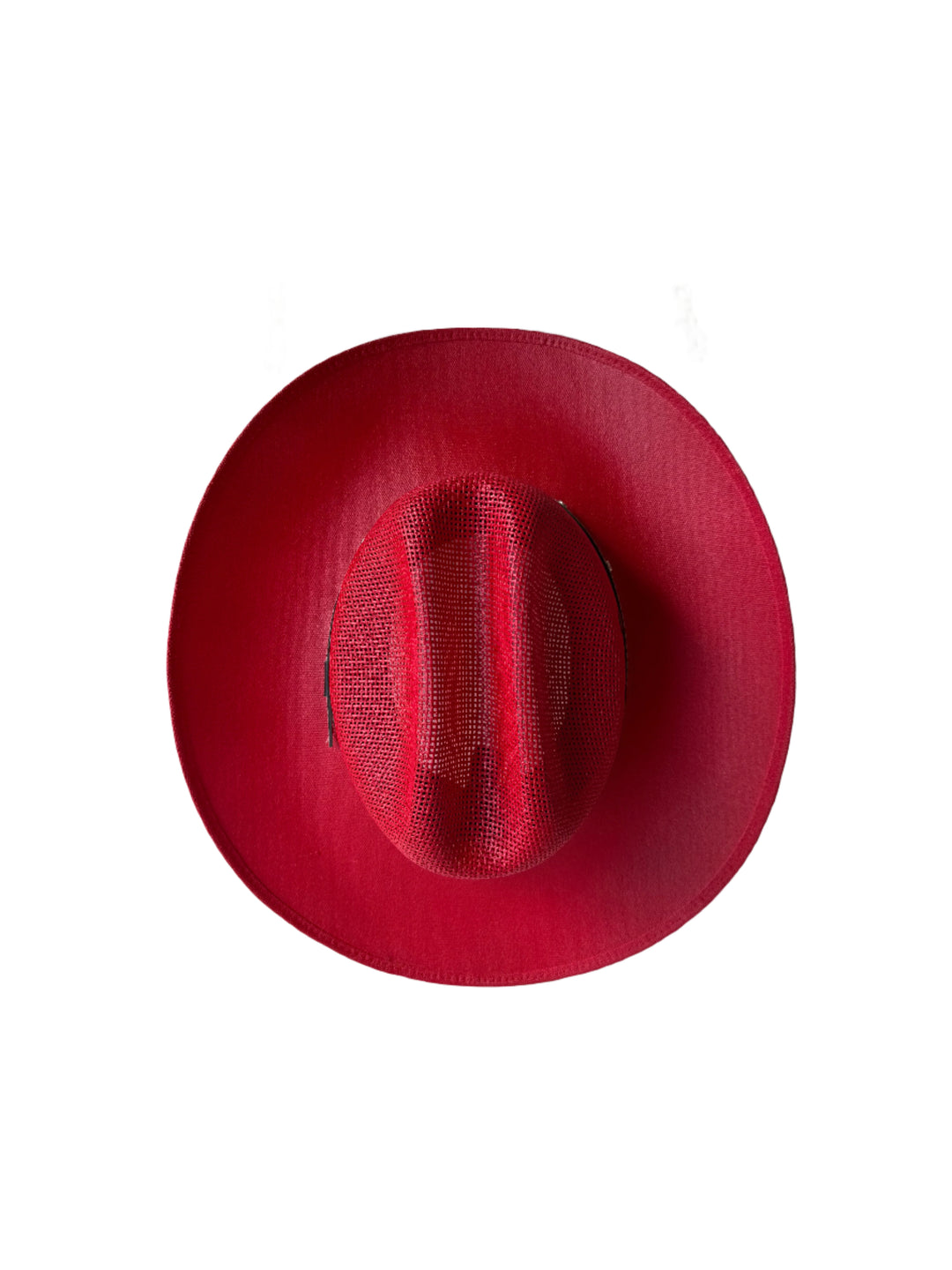 Luckenbach Mesh Top Structured Cowboy Hat - Lipstick Red