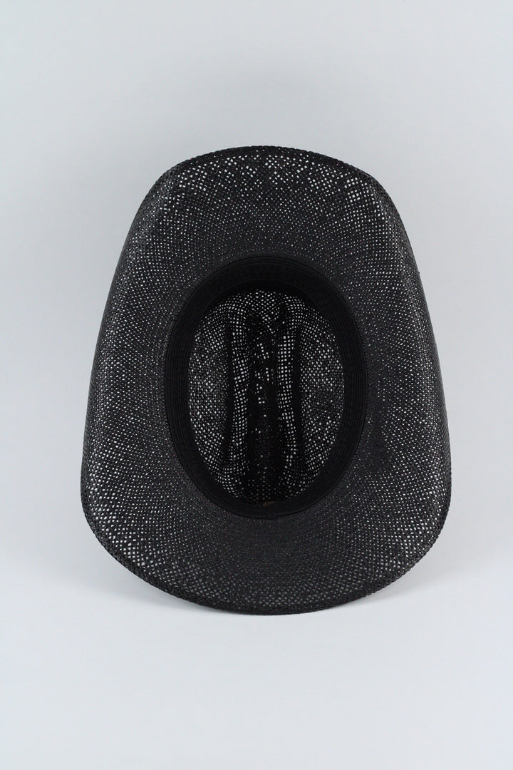 The Montecito Raffia Cowboy Hat - black