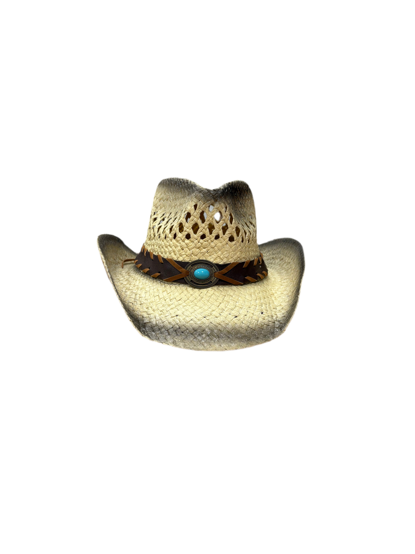 Morgan Cowboy Straw Hat - Black