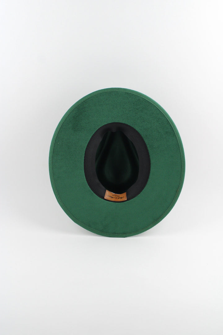 Vegan Suede Rancher Hat - Hunter Green