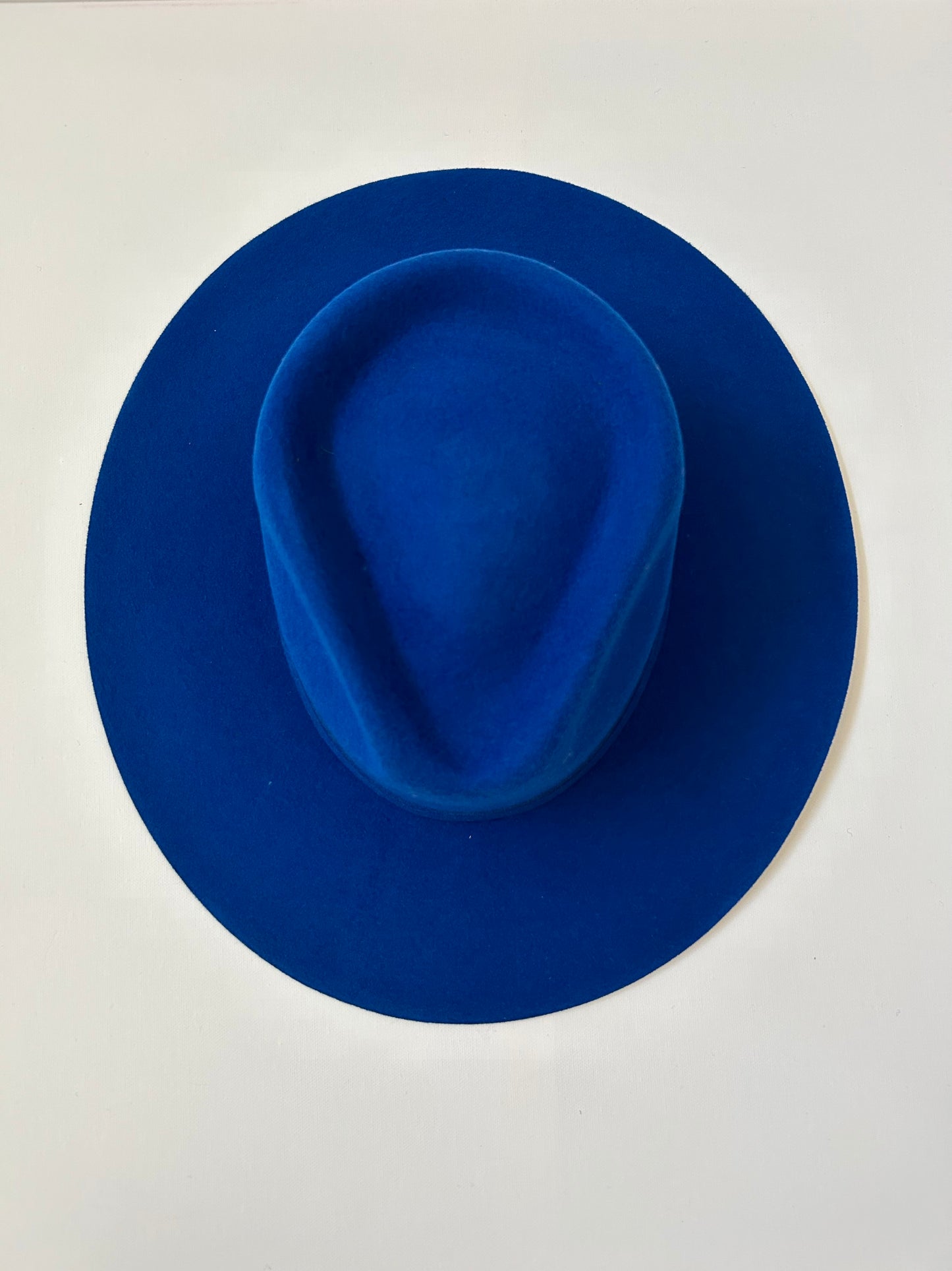Emery Merino Wool Teardrop Rancher Hat - Royal Blue