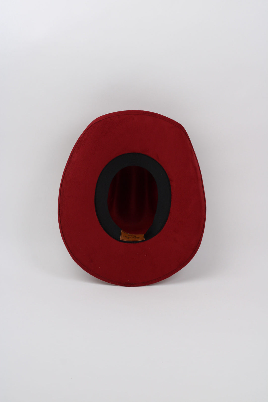 Austin Vegan Suede Cowboy Hat- Burgundy