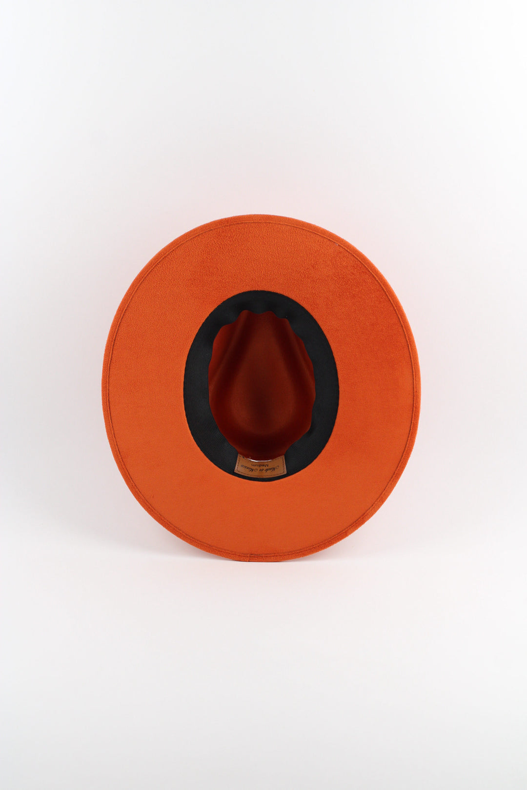 Vegan Suede Rancher Hat - Orange