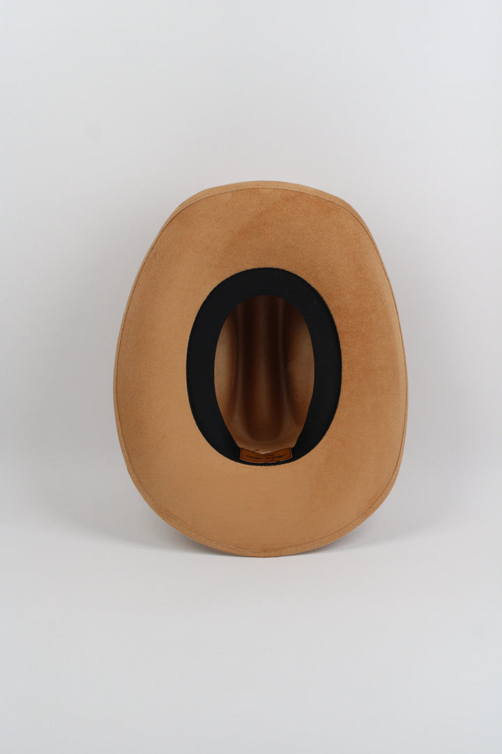 Texana Vegan Suede Cowboy Hat - Cappuccino