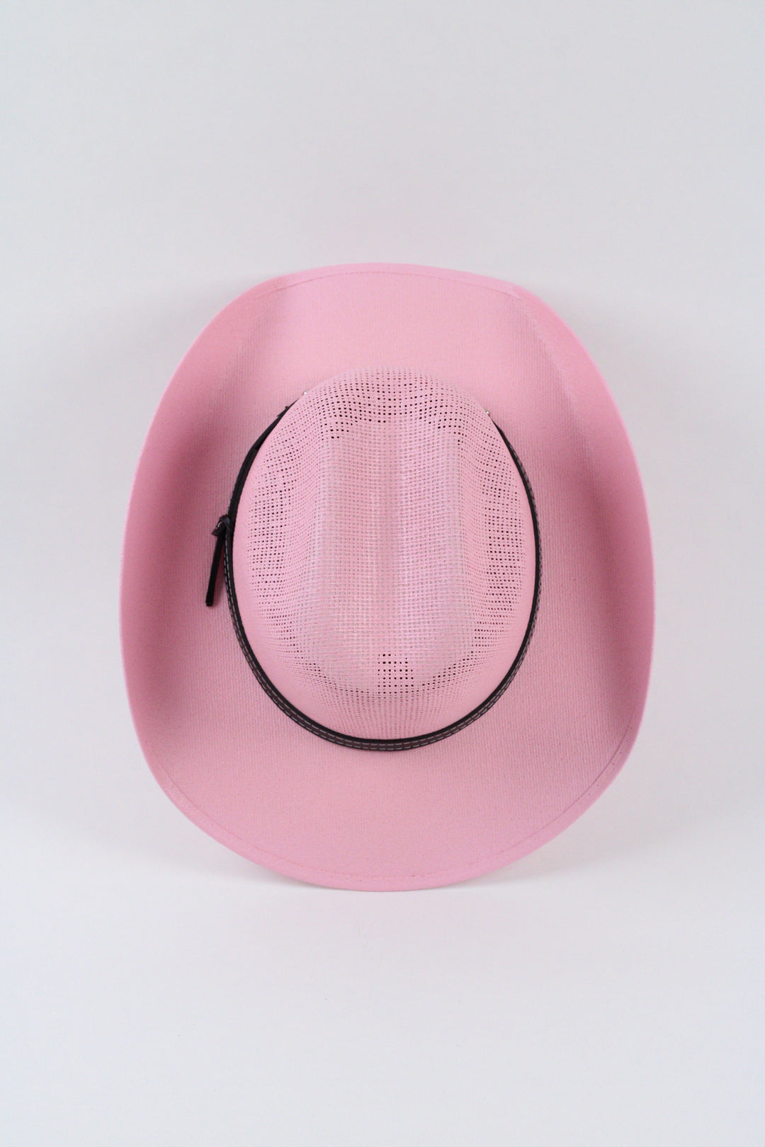 Kids Bullrider Mesh Top Structured Cowboy Hat - Pink
