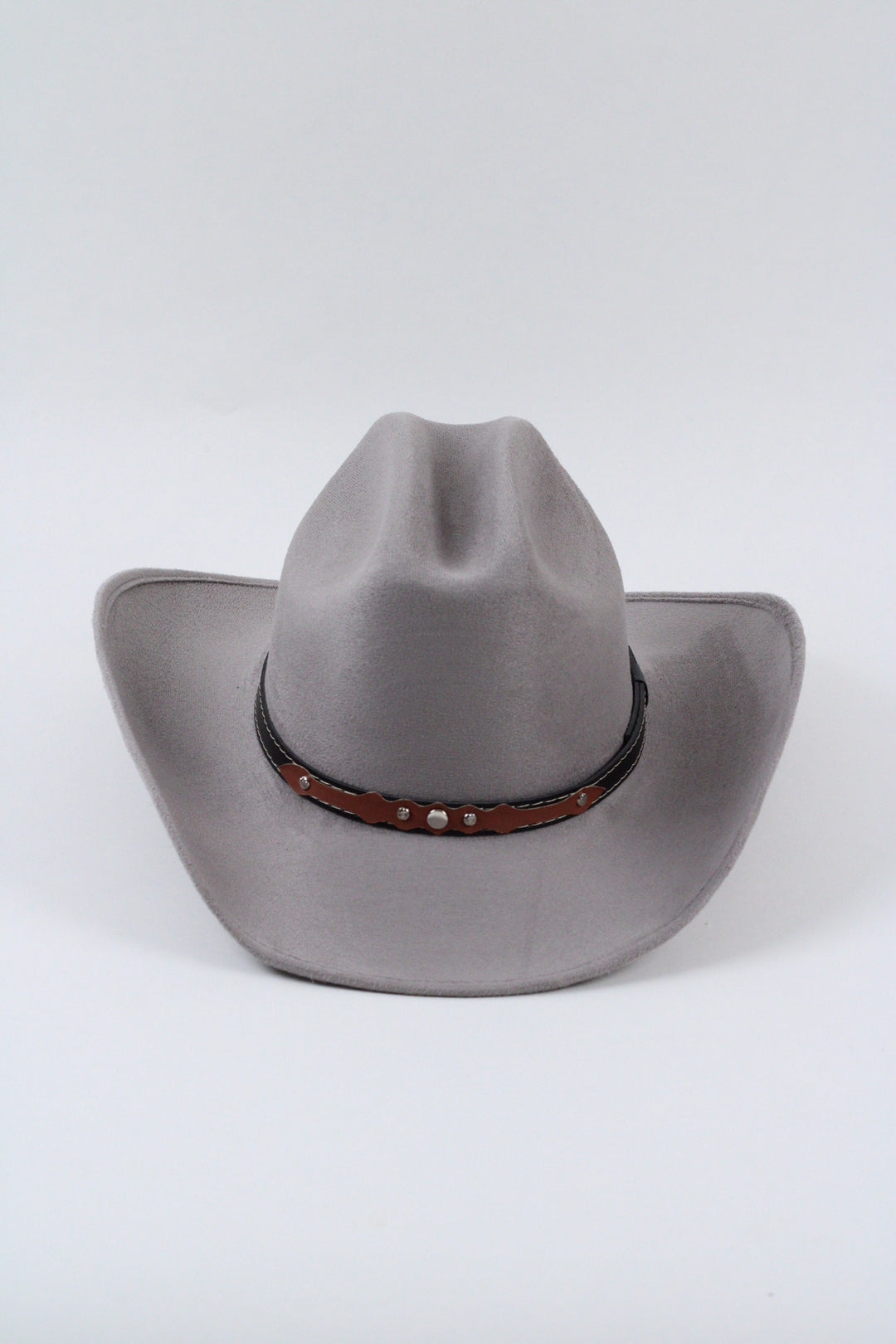 Texana Vegan Suede Cowboy Hat - Grey