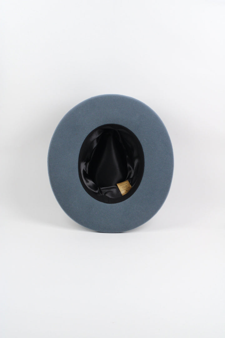 Risen West - Tucson Pencil Brim Rancher - Wool Felt - Stone Blue