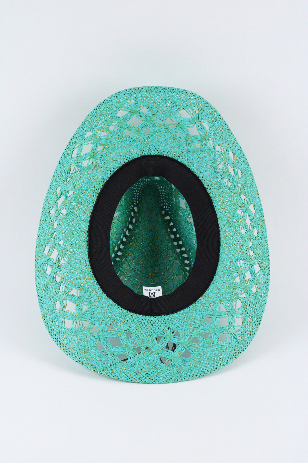 Bayside Rancher Raffia Hat - Aqua Green