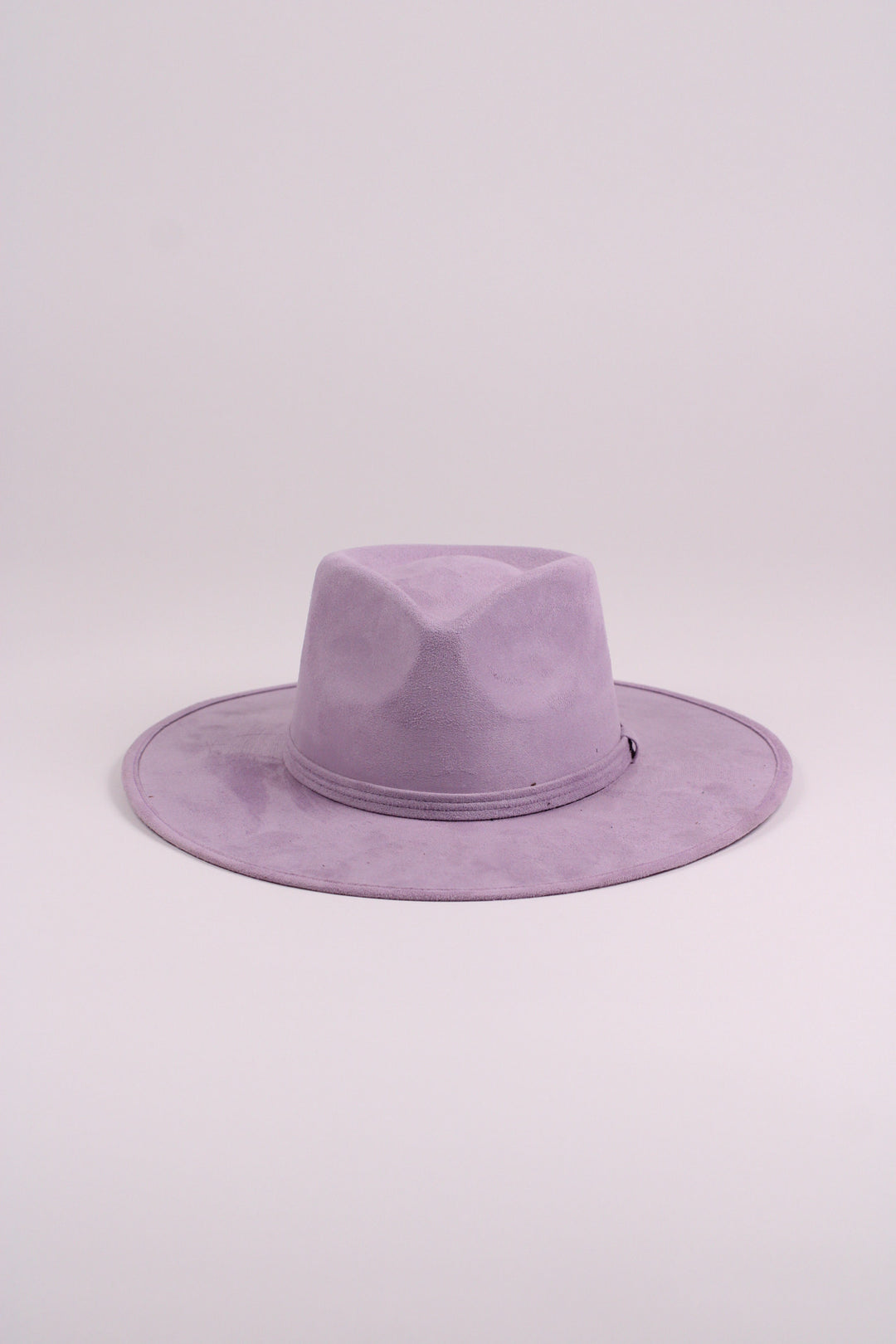 Vegan Suede Teardrop Hat - Lavender