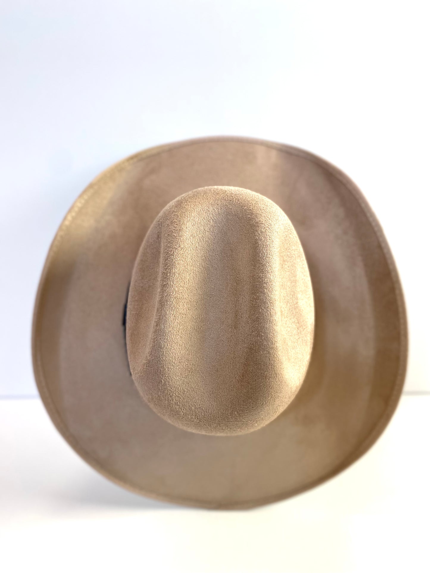 Austin Vegan Suede Cowboy Hat- Sand