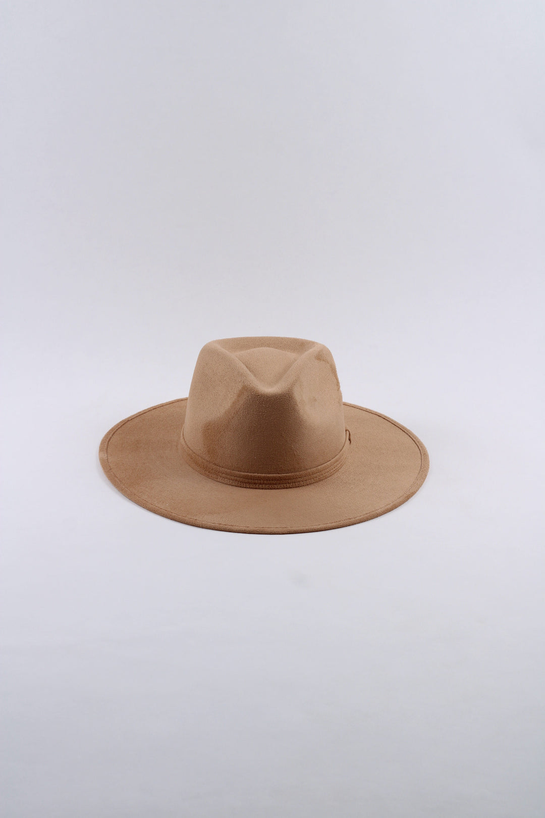 Vegan Suede Rancher Hat - Cappuccino