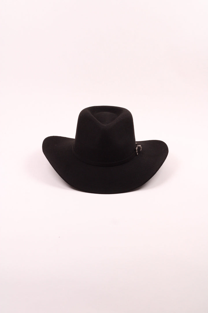 Lainey Merino Wool Western Hat - Black