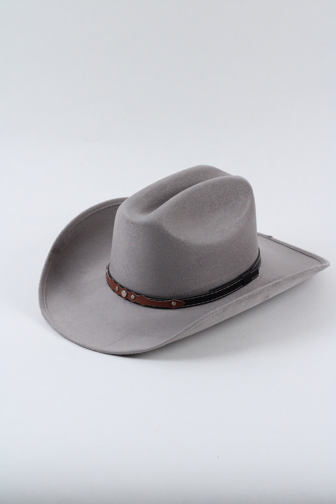 Texana Vegan Suede Cowboy Hat - Grey