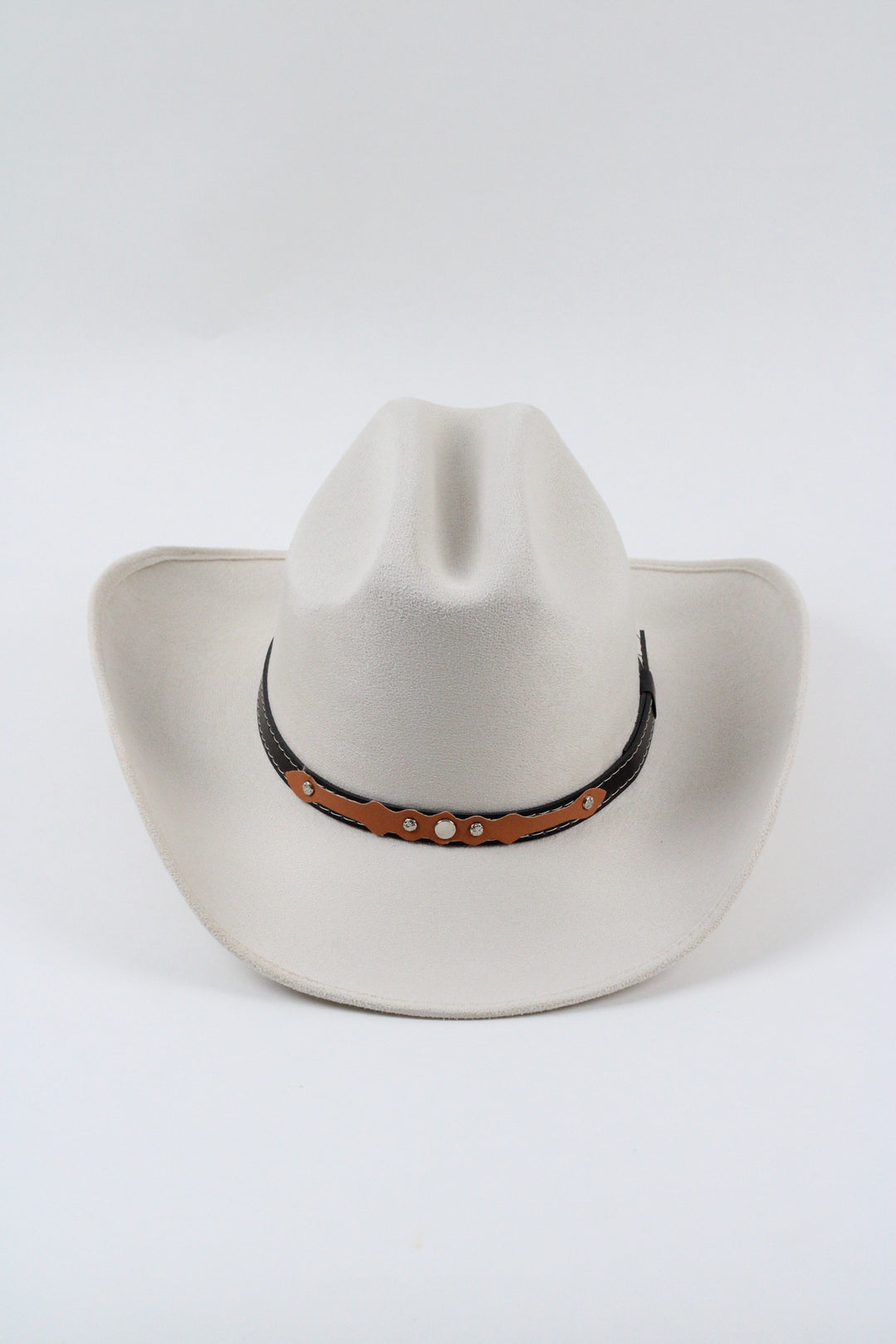Texana Vegan Suede Cowboy Hat - Ivory