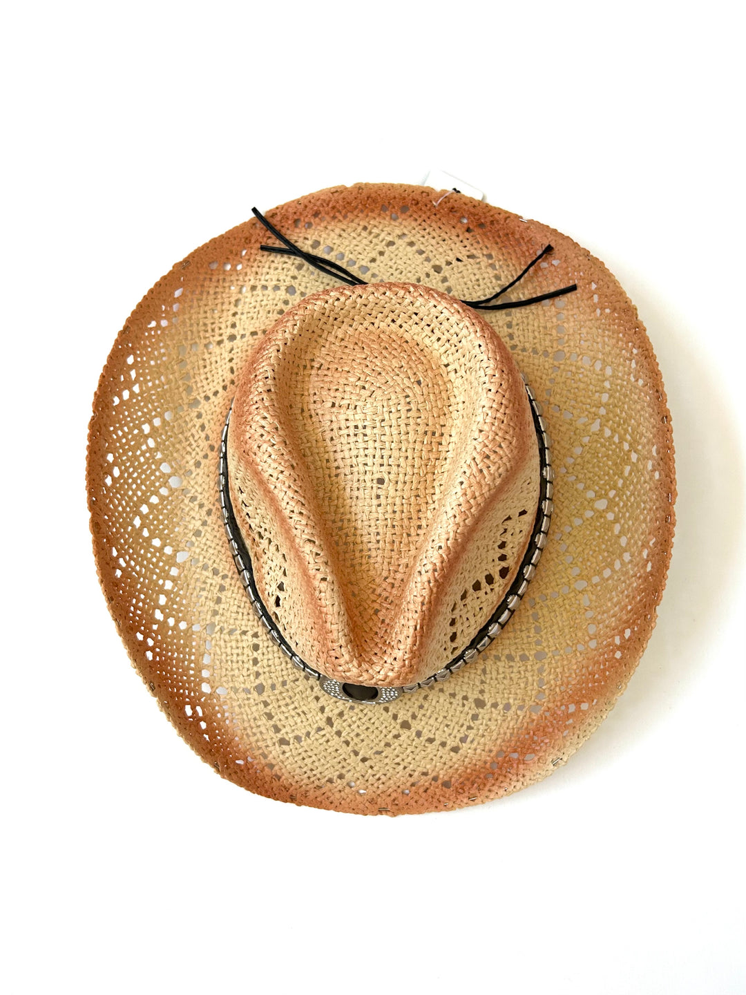 Ellie Cowboy Straw Hat - Black Band
