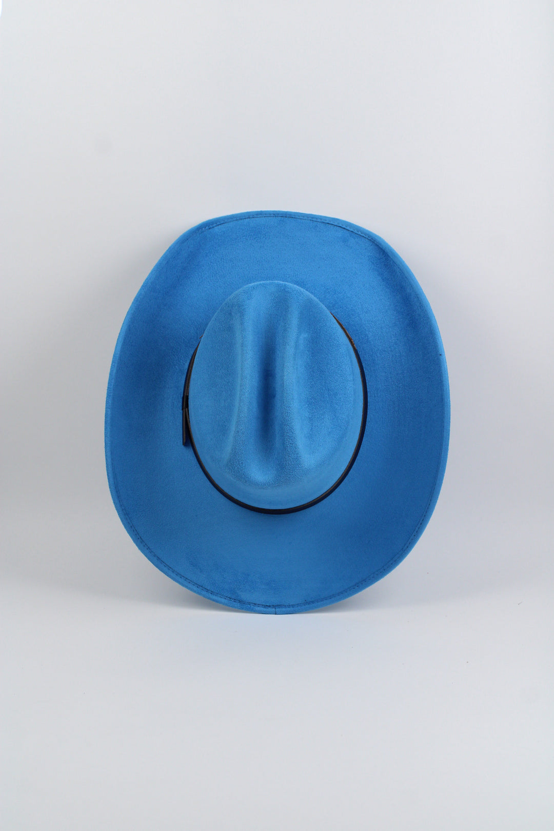 Texana Vegan Suede Cowboy Hat - Aqua