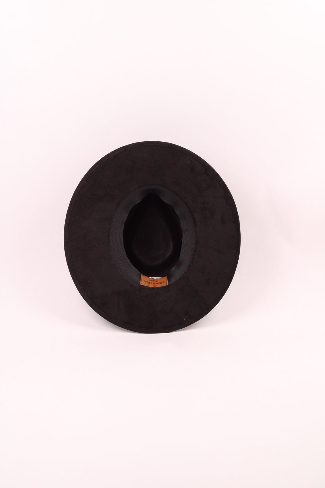 Vegan Suede Teardrop Hat - Black