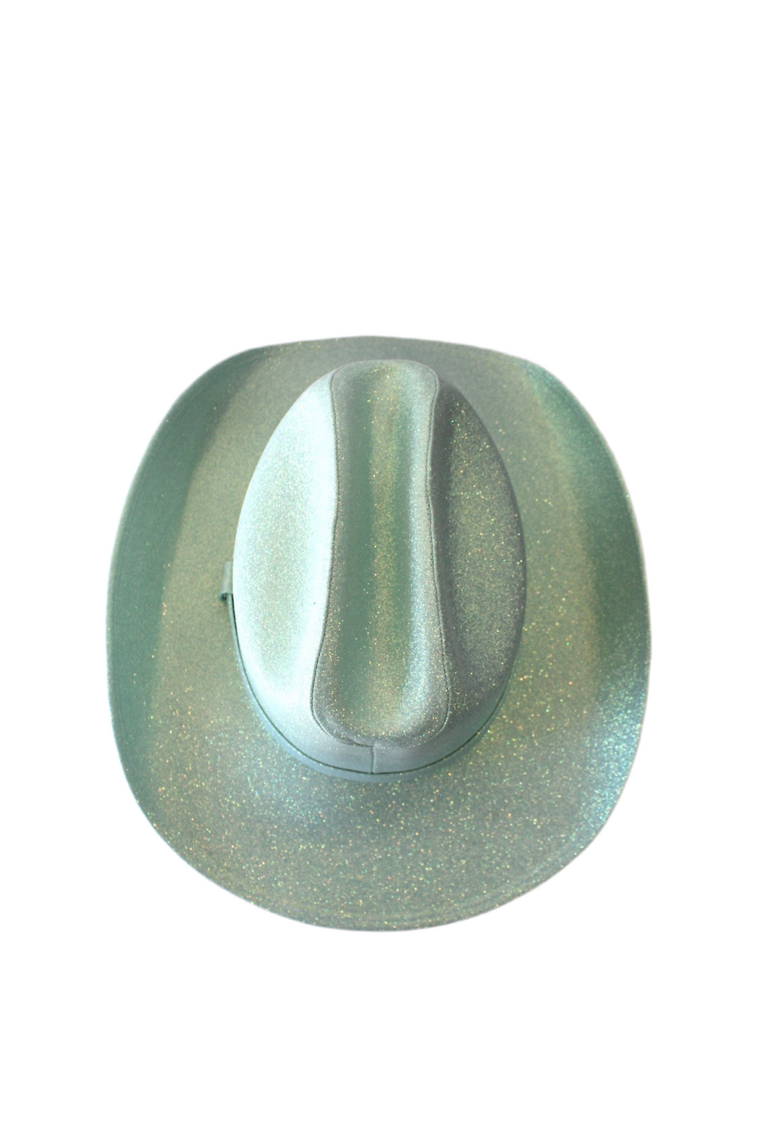 Western Cowboy Glitter Hat- Mint