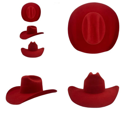 Wren Merino Wool Western Hat - Lipstick Red