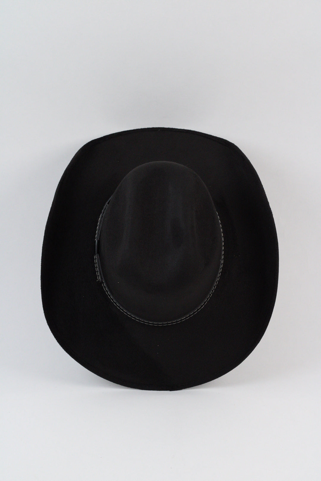 Austin Vegan Suede Cowboy Hat- Black