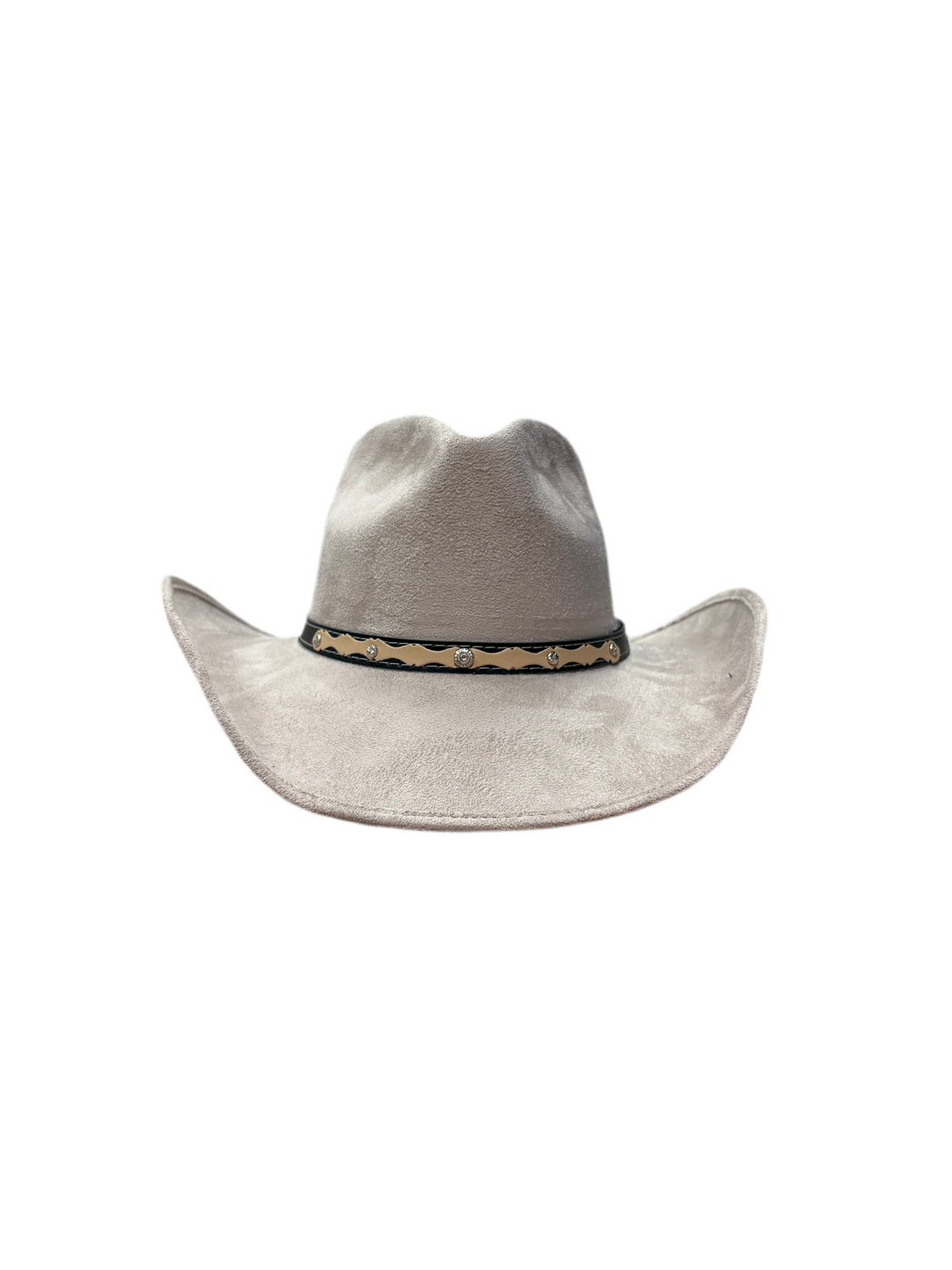 Santa Fe Vegan Suede Cowboy Rancher Hat- Bone
