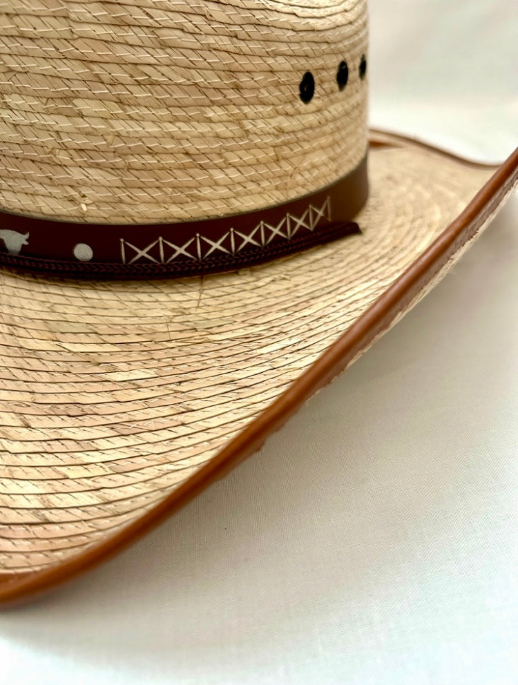 Red Rock Palm Leaf Cowboy Hat - Tan