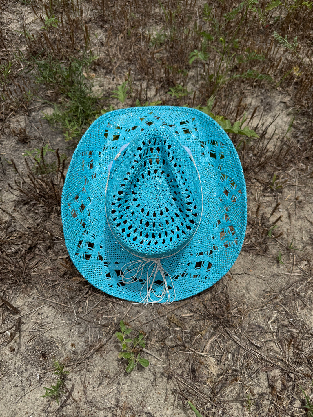 Bayside Rancher Raffia Hat - Blue