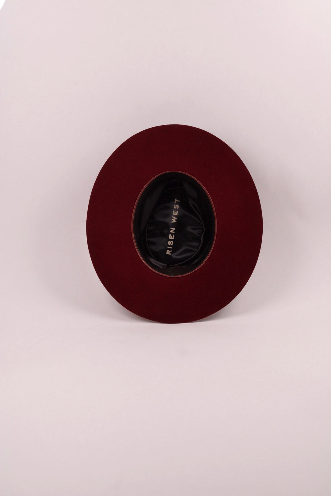 Emery Merino Wool Teardrop Rancher Hat - Wine Burgundy