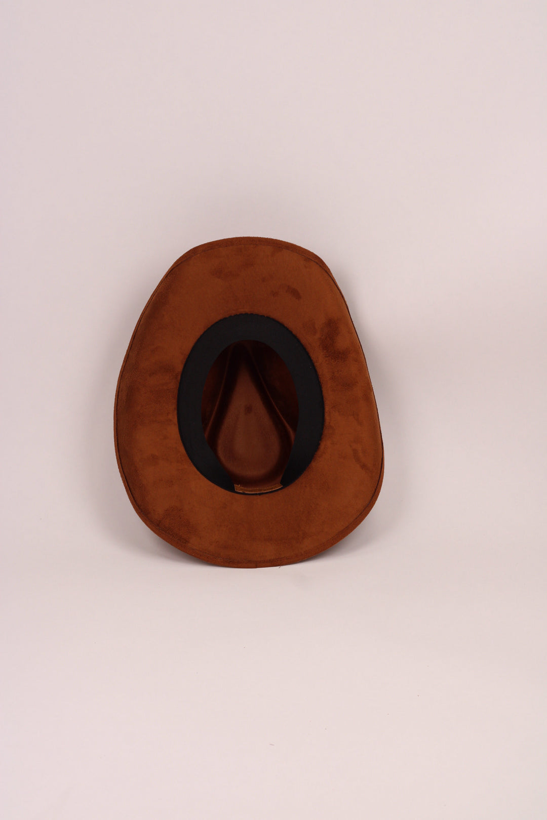 Santa Fe Vegan Suede Cowboy Rancher Hat- Caramel