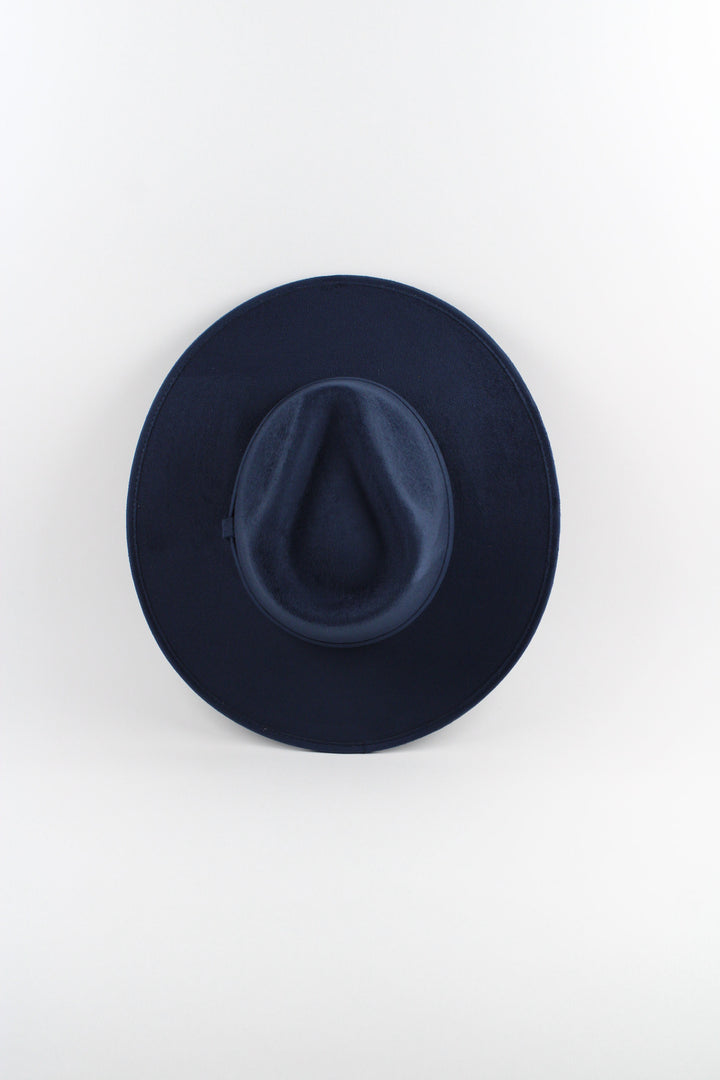 Vegan Suede Rancher Hat - Navy