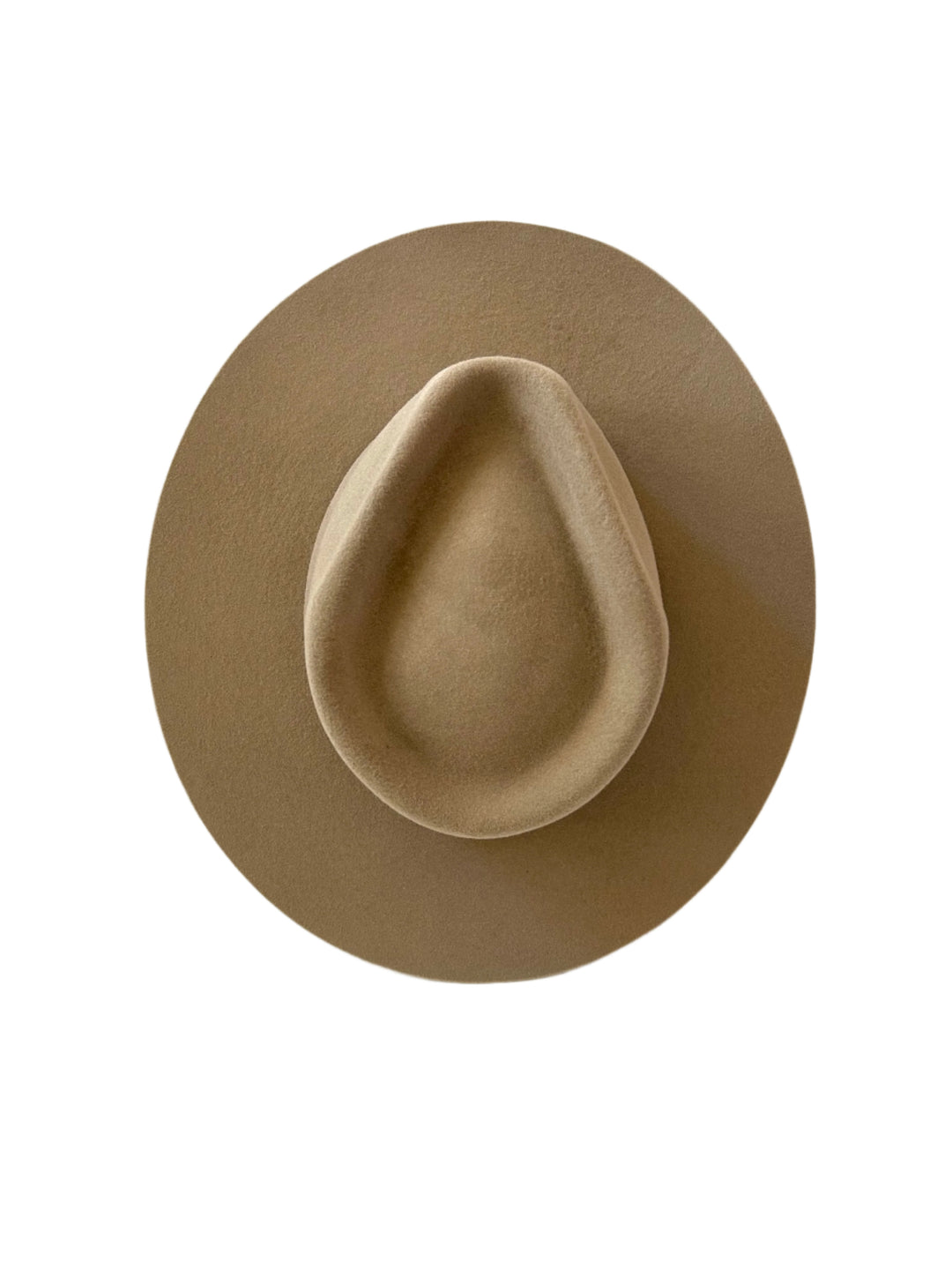 Emery Merino Wool Teardrop Rancher Hat - Cappuccino