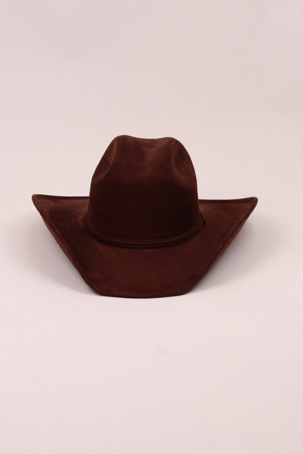 Austin Vegan Suede Cowboy Hat Classic - Chocolate