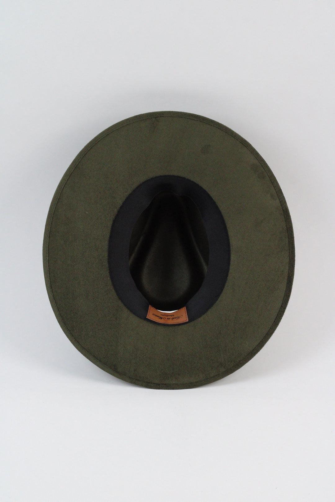 Vegan Suede Rancher Hat - Olive Green