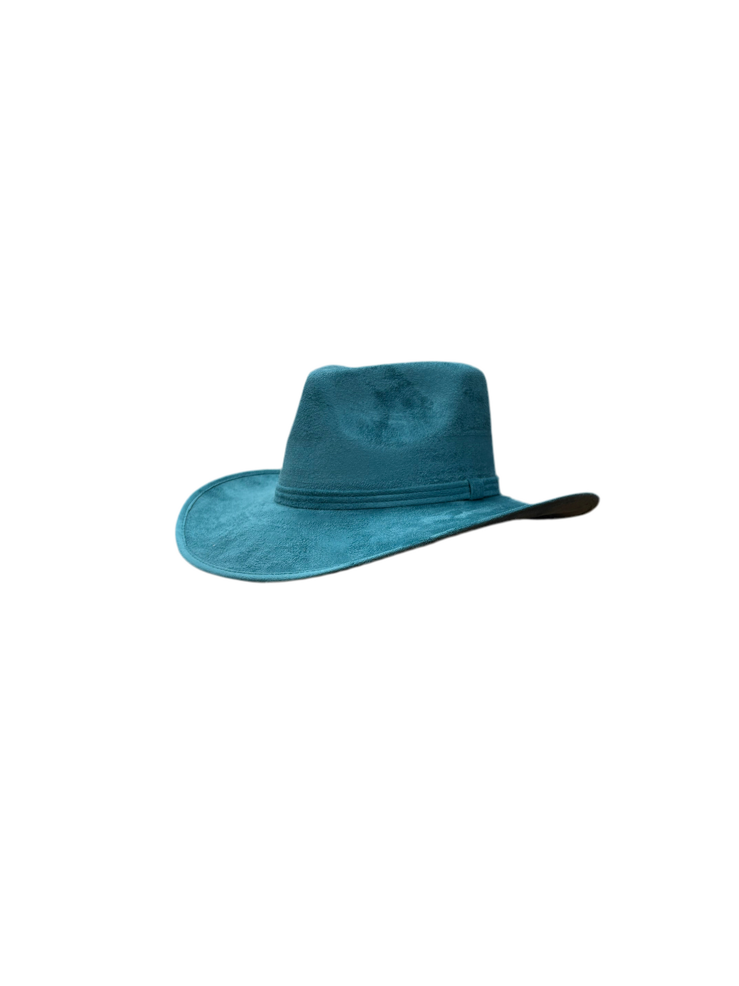 Amarillo Vegan Suede Cowboy Rancher Hat- Turquoise