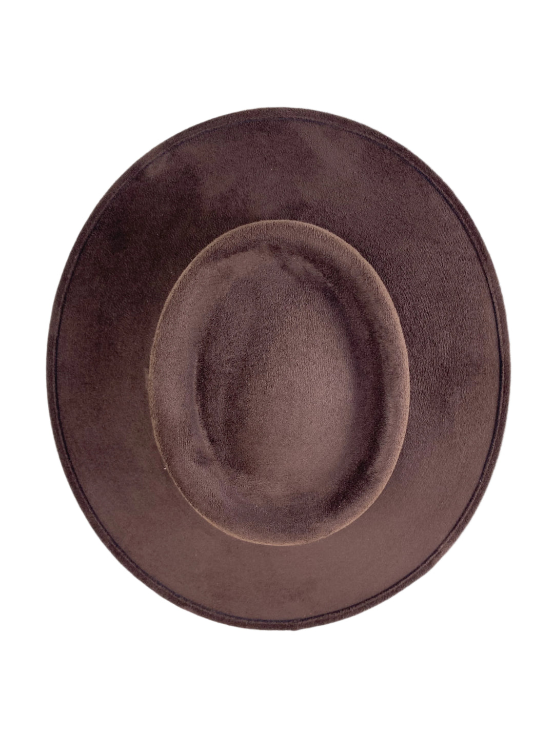 Vegan Suede Gambler Hat- Chocolate