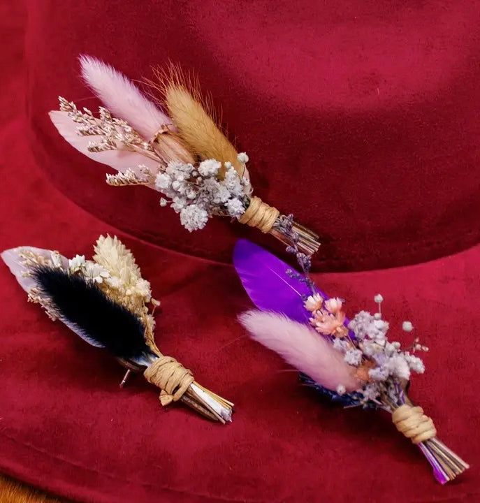 Bitty Bud Floral Pin Assortment- Set of 4