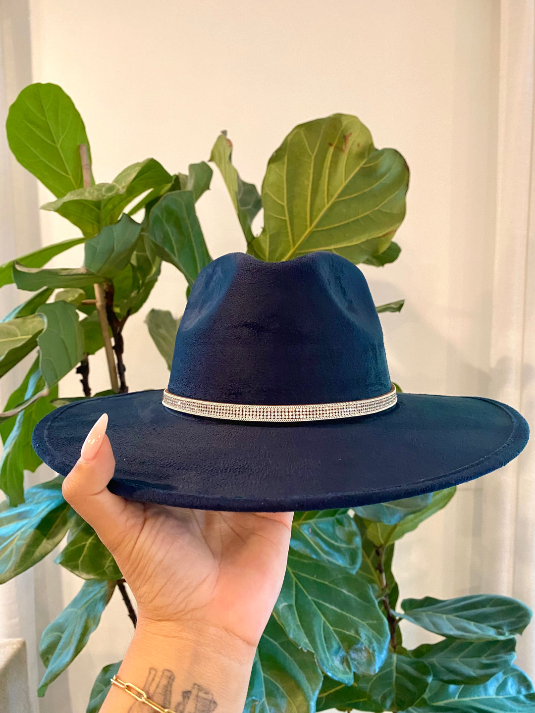 Rhinestone Suede Hat Bands