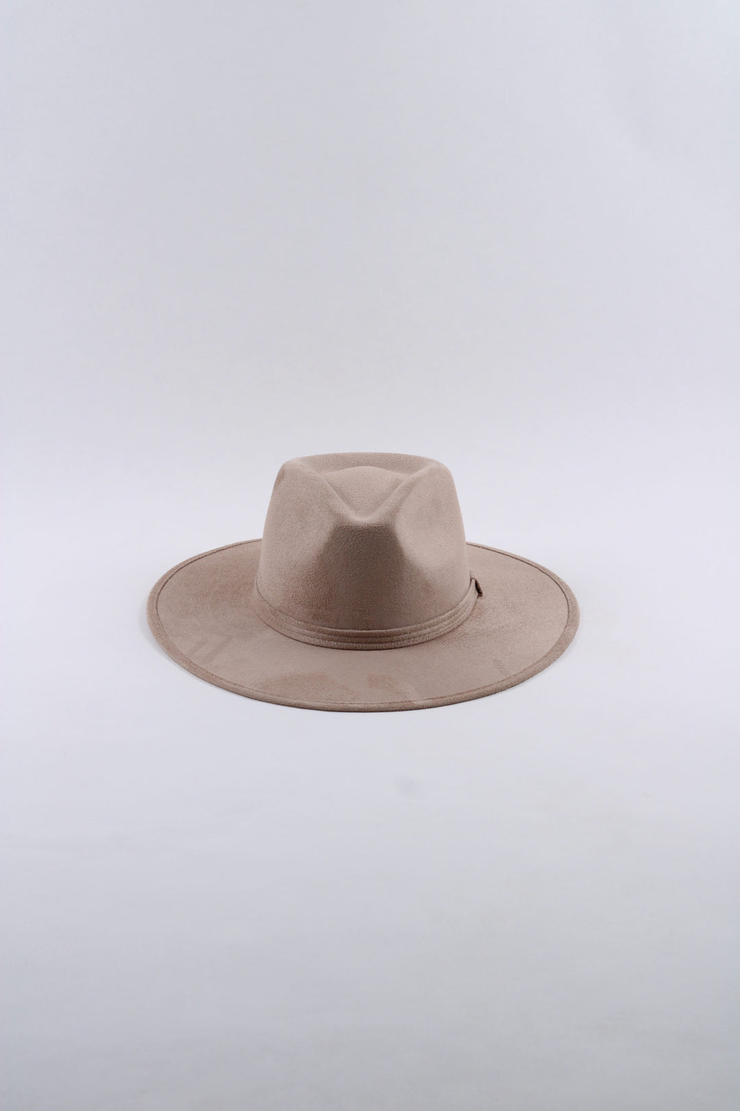 Vegan Suede Rancher Hat - Sand
