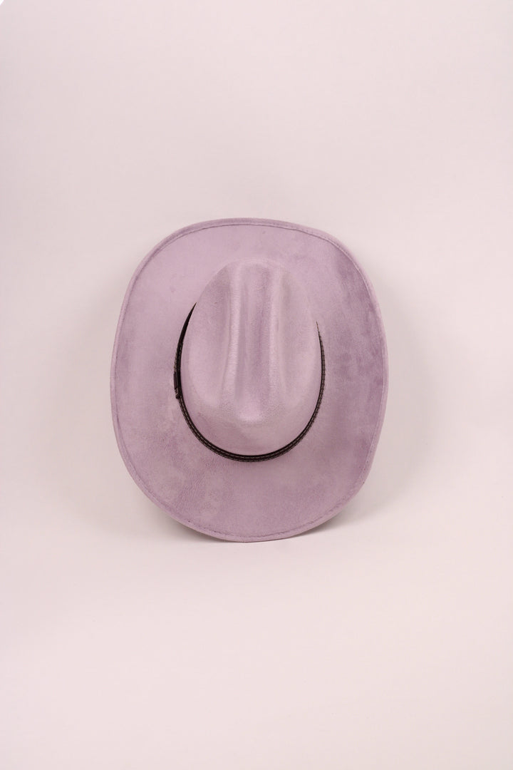 Texana Vegan Suede Cowboy Hat - Lavender
