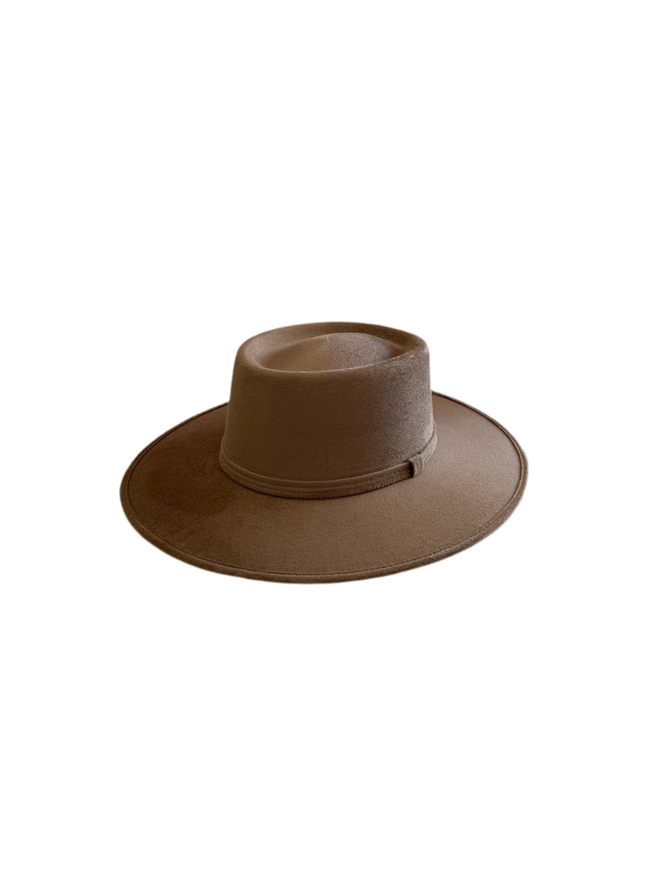 Vegan Suede Gambler Hat- Dusty Roads